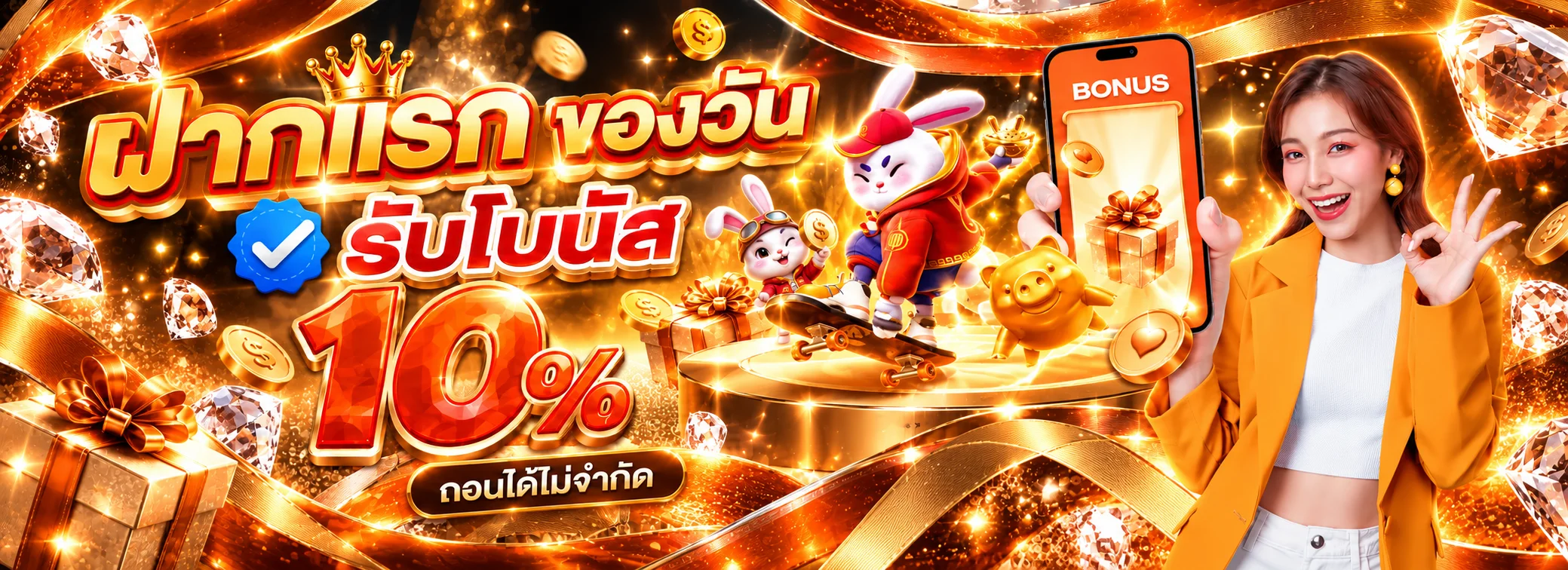 แบนเนอร์สล็อตและโบนัส NONNOI168